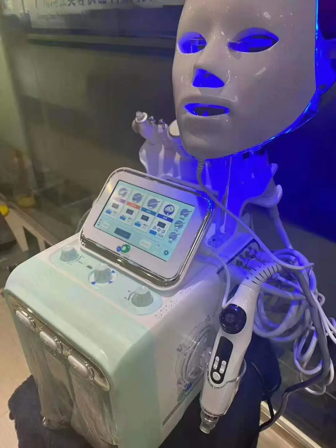 ماكينة جلدي متعددة الوظائف ، H2O2 ، فقاعة صغيرة ، تفتيح البشرة ، إزالة التجاعيد ، شد الوجه ، 8 في 1