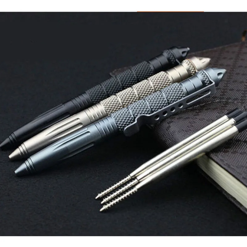 

High Quality EDC Tactical Self defence Personal Pen Multipurpose Pen Tool Aviation Aluminum Anti-skid Portable Weapon for Women