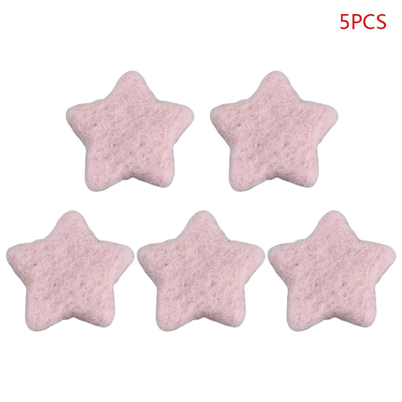 2024 New 5Pcs Newborn Photography Props Baby Wool Felt Stars Photo Shooting Accessories