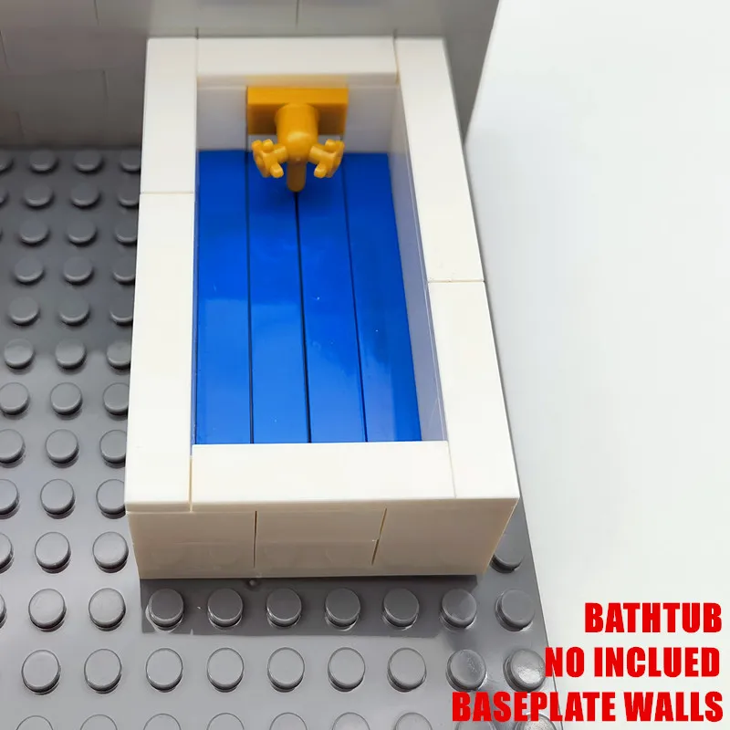 MOC Haus Möbel Bausteine Stadt Küche Zubehör DIY Spielzeug Bett Sofa Klavier Ziegel Teile Spielzeug für Kinder Jungen Geschenke