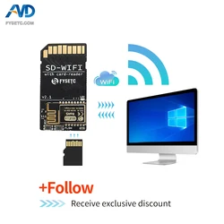 FYSETC 1pc SD-WIFI with Card-Reader Module run ESPwebDev Onboard USB to serial chip Wireless Transmission Module For S6 F6