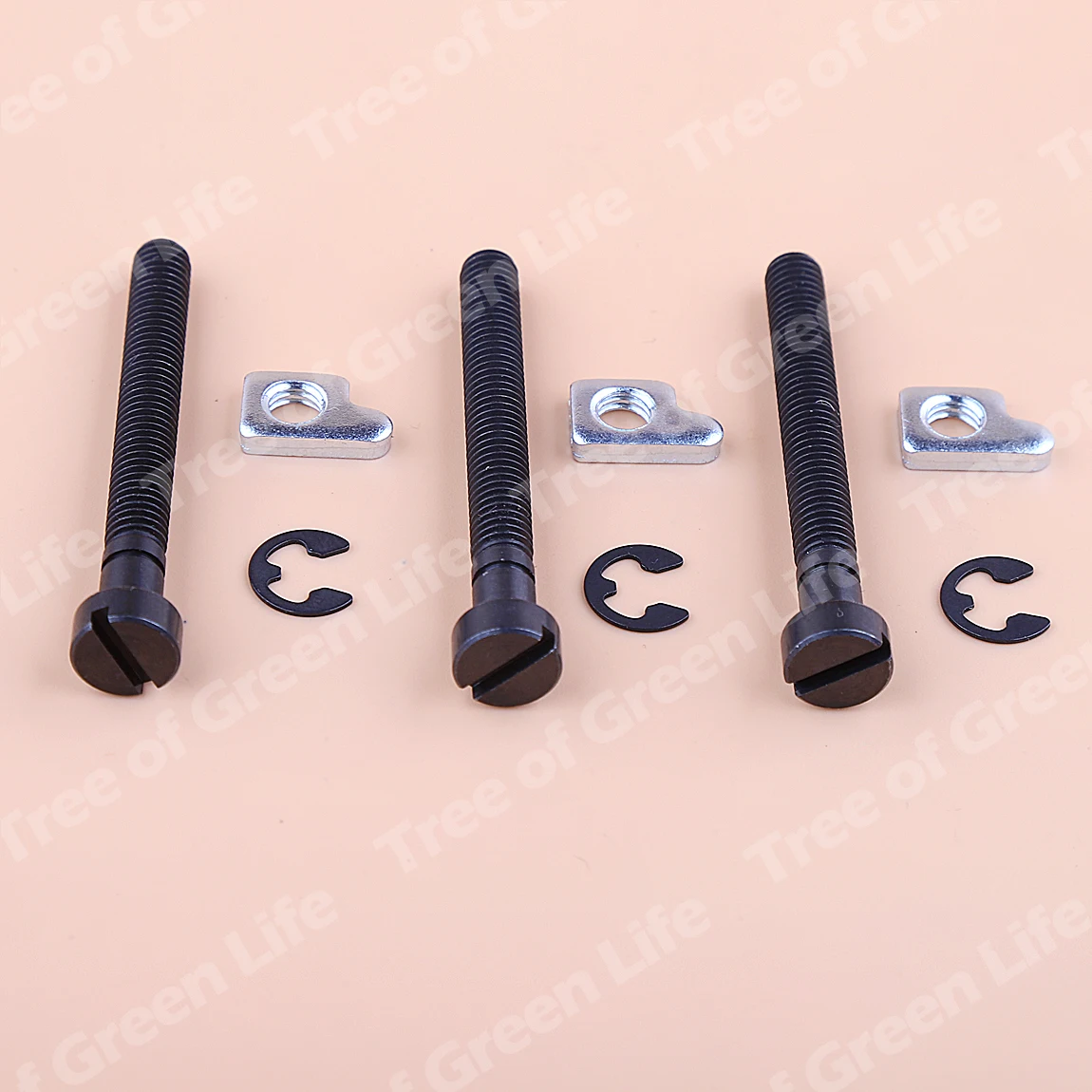 Tensor de parafuso ajustador de corrente 3 argolas, para husqvarna 33 38 40 45 49 motosserra 505230902
