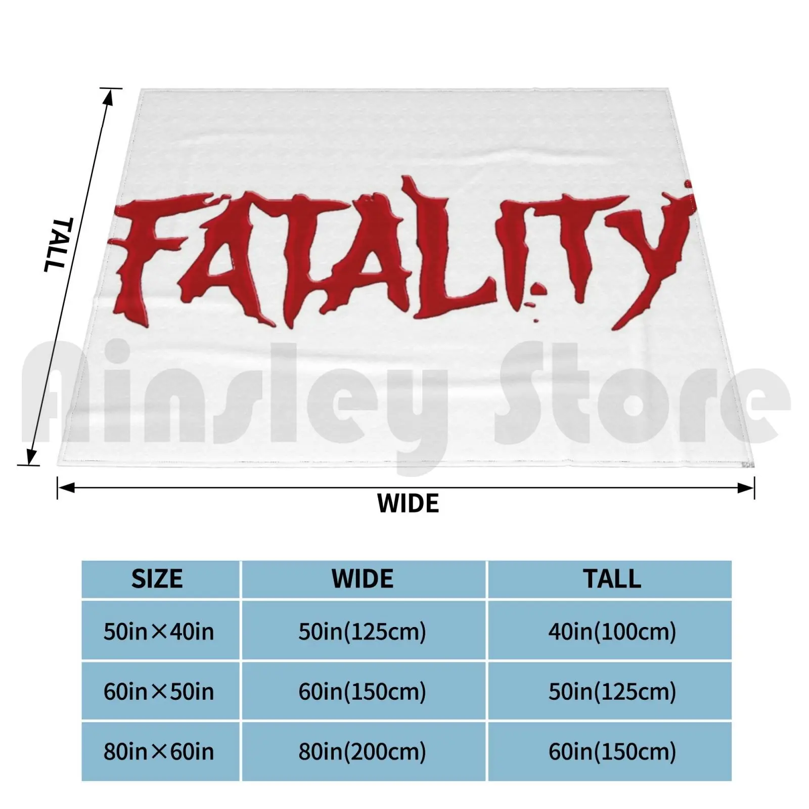 Fatality Blanket Fashion Custom Cage Friendship Fatality Mortal Kombat Mortal Mortal Kombat Combat Arcade