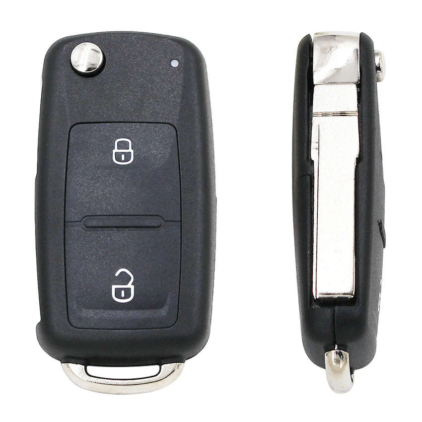 New Model Remote Key Shell 2 Buttons Flip Remote Key Replacement Shell Case for V-W Amarok/Crafter/Touareg 2011