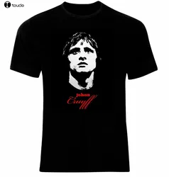 Johan Cruyff Dutch Footballer Legend Vintage New Summer Style Printed Cotton O Neck Tee Shirt Fit Short-Sleeve T Shirt