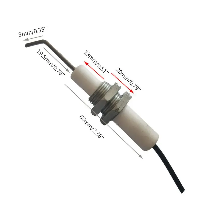 Set di accensione a scintilla piezoelettrica con cavo 30cm accendini per stufa a Gas da cucina Y1AD