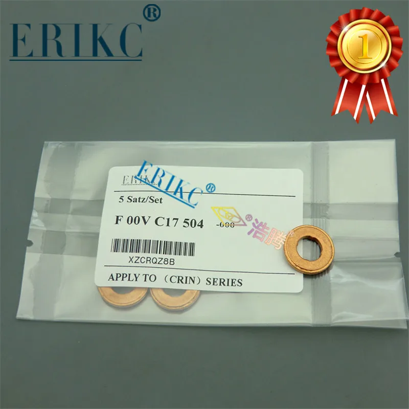 

10PCS ERIKC Copper Washers Shims F00VC17504 Auto Injector Copper Washer Shim Copper Washer Auto Injection 2mm Copper Ring