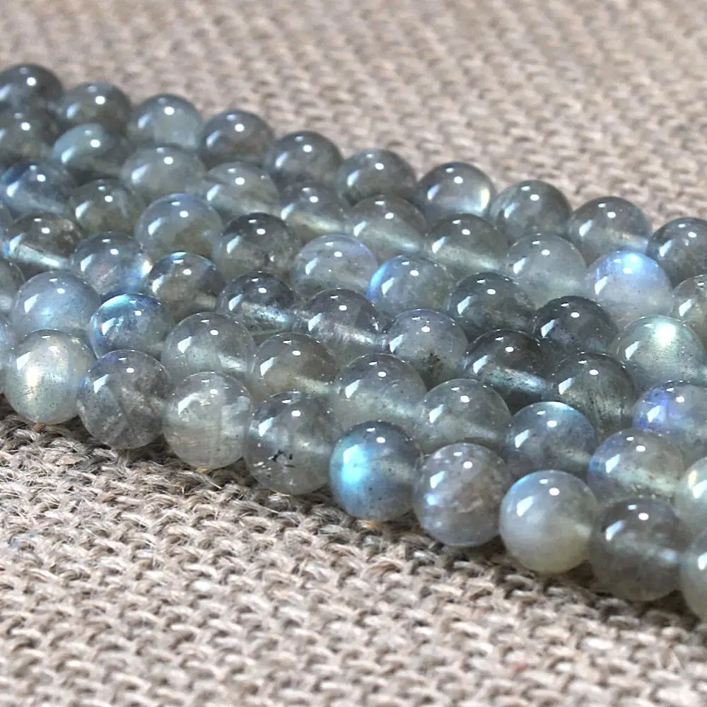 Natural Round Labradorite Gemstone Loose Beads 8 10mm For Necklace Bracelet DIY Jewelry Making 15inch Strand