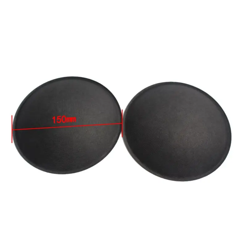2PCS 130 MILLIMETRI/150 MILLIMETRI Grigio Nero Audio Altoparlante Polvere Duro Polvere di Carta Della Copertura per il Subwoofer Woofer accessori di riparazione di Parti di WXTB
