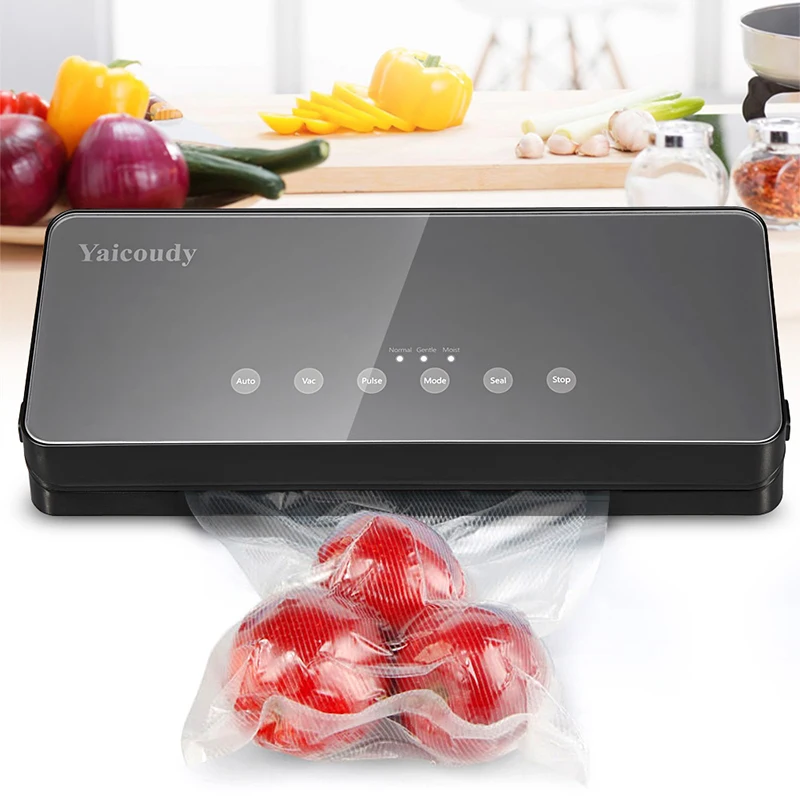 White Dolphin Best Food Vacuum Sealer Machine 220V 110V With 10PCS Food Packaging Bags Household Electric Vacuum Food Sealer