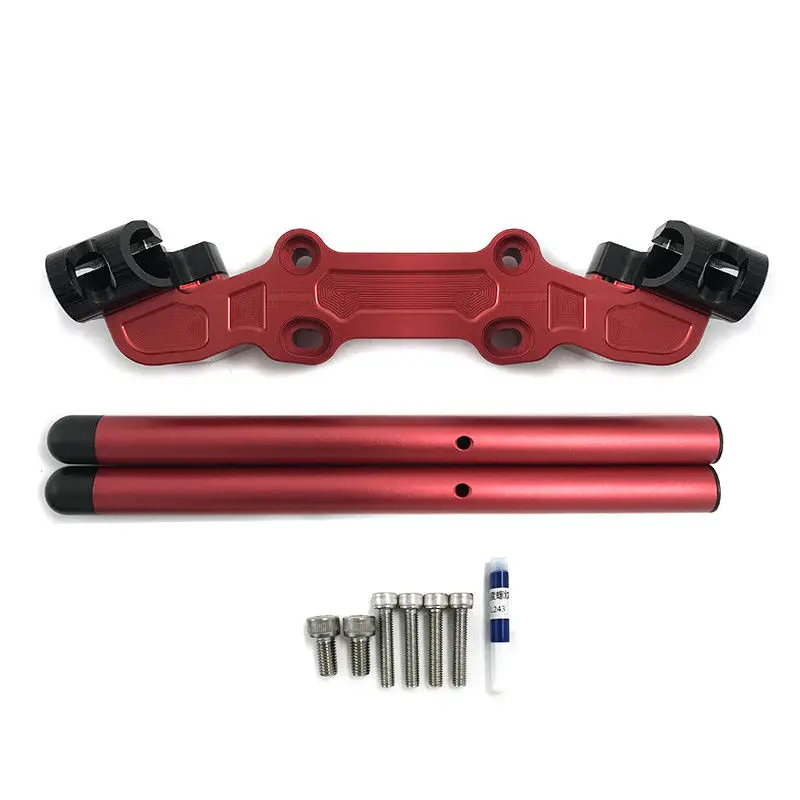 Clip-On Adapter Plate Handlebars Set for Kawasaki Ninja 650R ER-6F ER6F ER6N 2006-2016 2015 Handle Bar Riser Clip on Clamp Mount