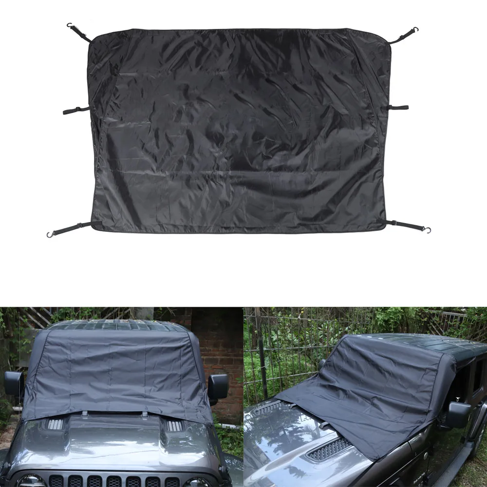 For Jeep Wrangler JL 2018 Up Car Front Windshield Snow Shield Cover Exterior Car Accessory