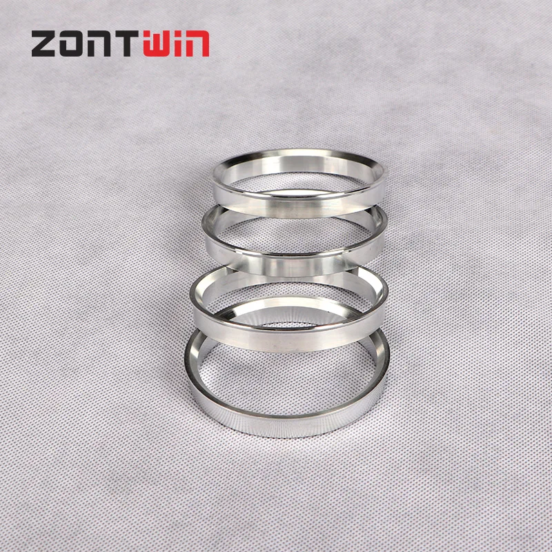 4pcs Car Aluminum Hub Rings Hub Centric Rings Wheel Bore 64.1-63.4 65.1-63.4  66.6-63.4 73.1-63.4 108-78.1 72.1-66.1 76.1-74.1mm