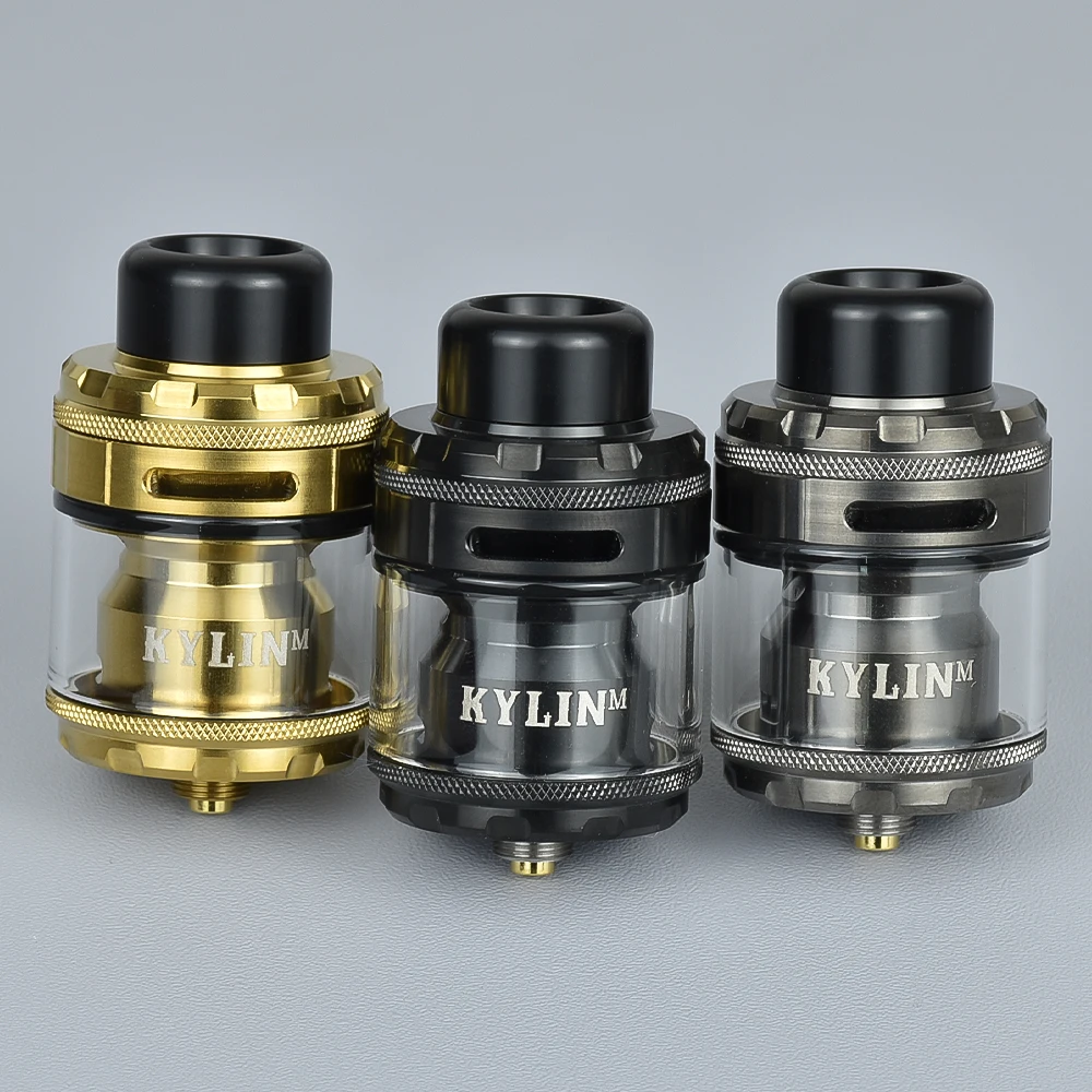 Vape atomizer Kylin M Pro RTA 24.2mm E-cigarette tank diy rebuildable 6ml/8ml 316 SS Top airflow vaporizer rta vs Zeus rta