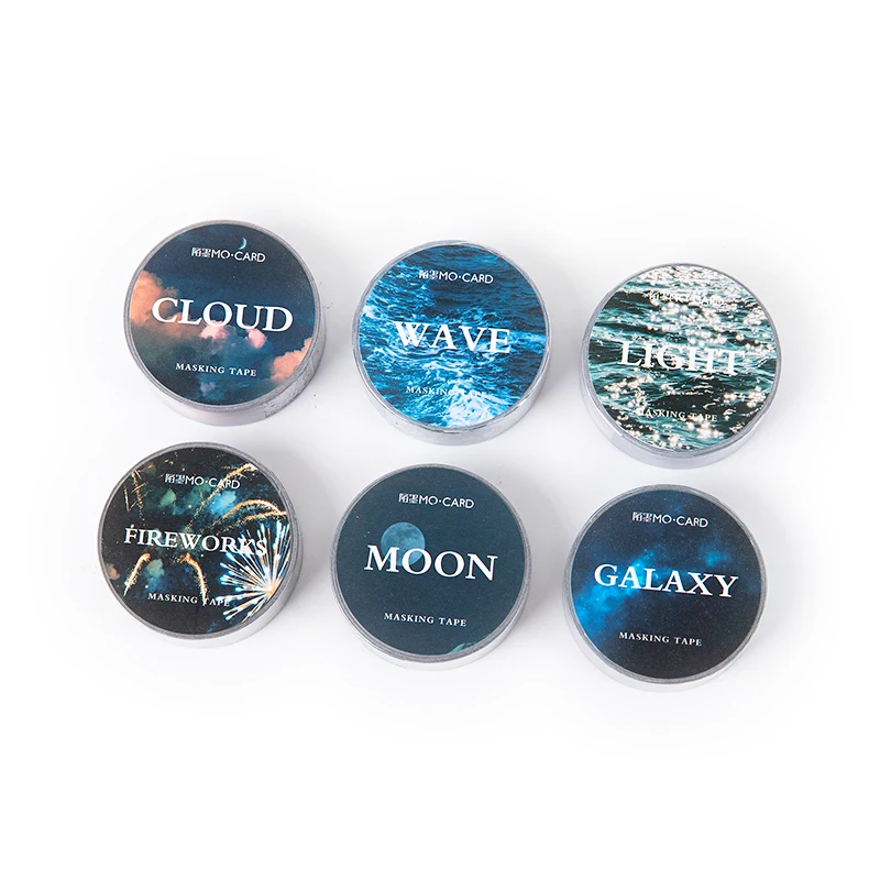 

Moon galaxy Washi Tape Diy Scrapbooking Sticker Label Masking Tape School Office Supply Japanese Stationery