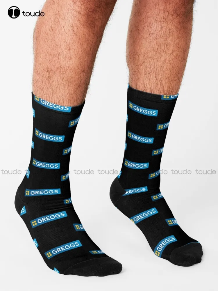 Best Seller Greggs Logo Merchandise Socks calzini neri da donna personalizzati personalizzati Unisex Adult Teen Youth Socks Fashion New