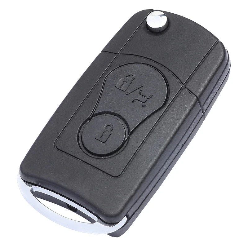 KEYECU Modified Flip Remote Car Key With 2 Buttons 315MHz / 433.92MHz / 447MHz 4D60 Chip Fob for Ssangyong Actyon Kyron Rexton