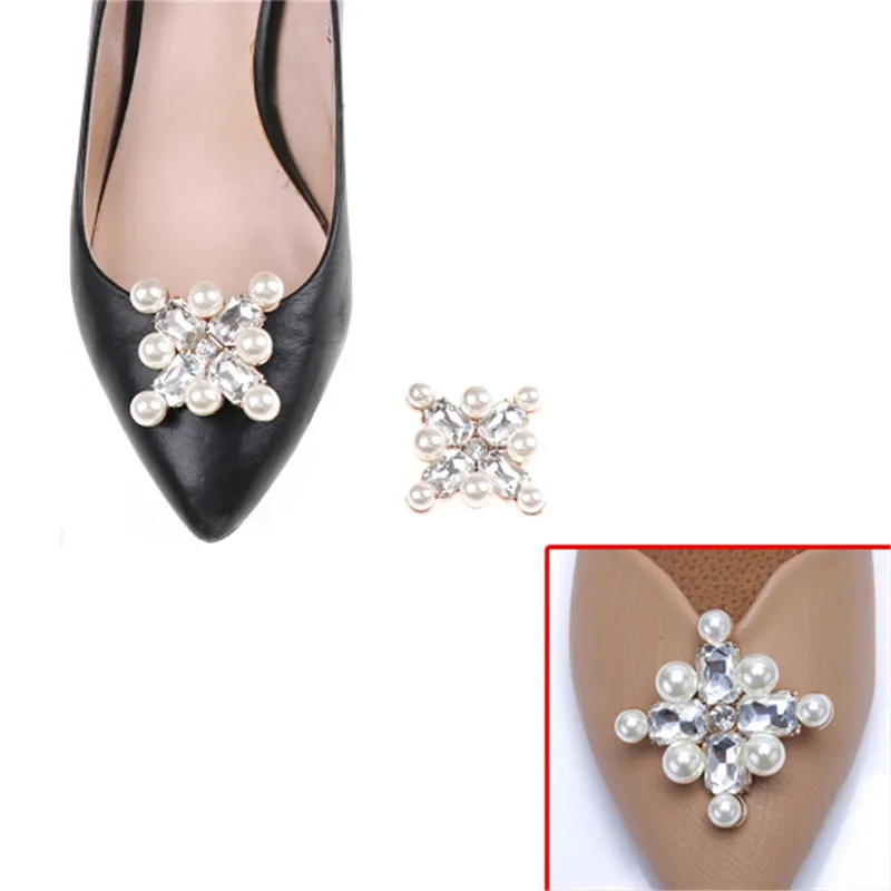 1pc Crystal Decorations Shoes Clips Women Elegant Shoes Rhinstones Ornament Bridal Wedding Party Shoes Accessories