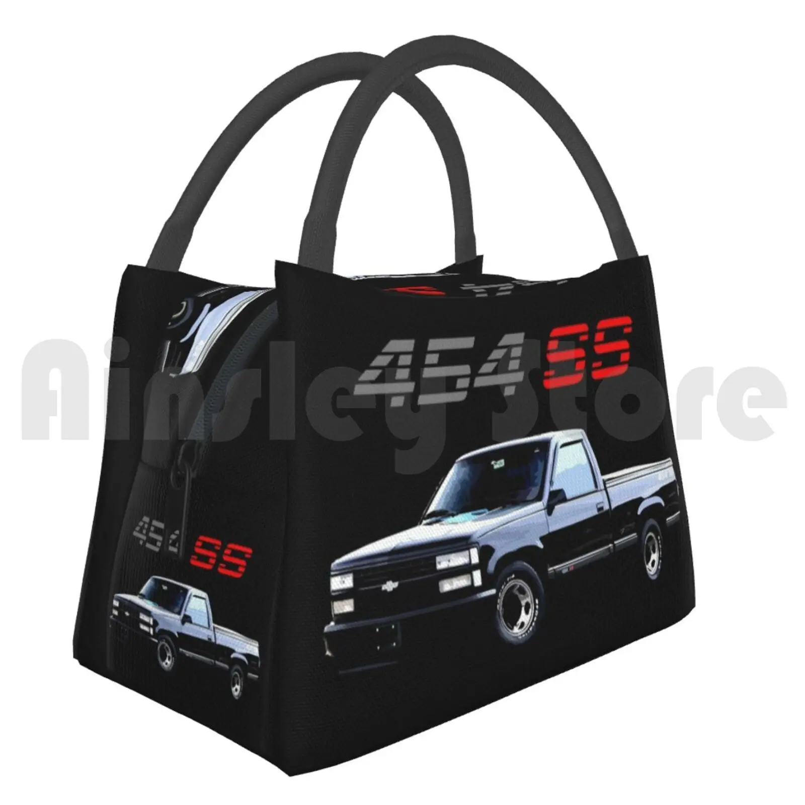 

Сумка-холодильник для обеда Сумка для пикника 1990 Chevy Pickup 454 Ss Chevy Truck Винтаж Ностальгия Старые грузовики и автомобили 1500 Chevy