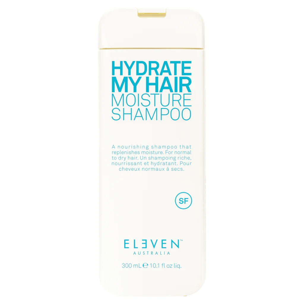 Eleven Hydrate My Hair Moisture Shampoo replenishes normal to dry Hair Moisture, hydrates and strengthens