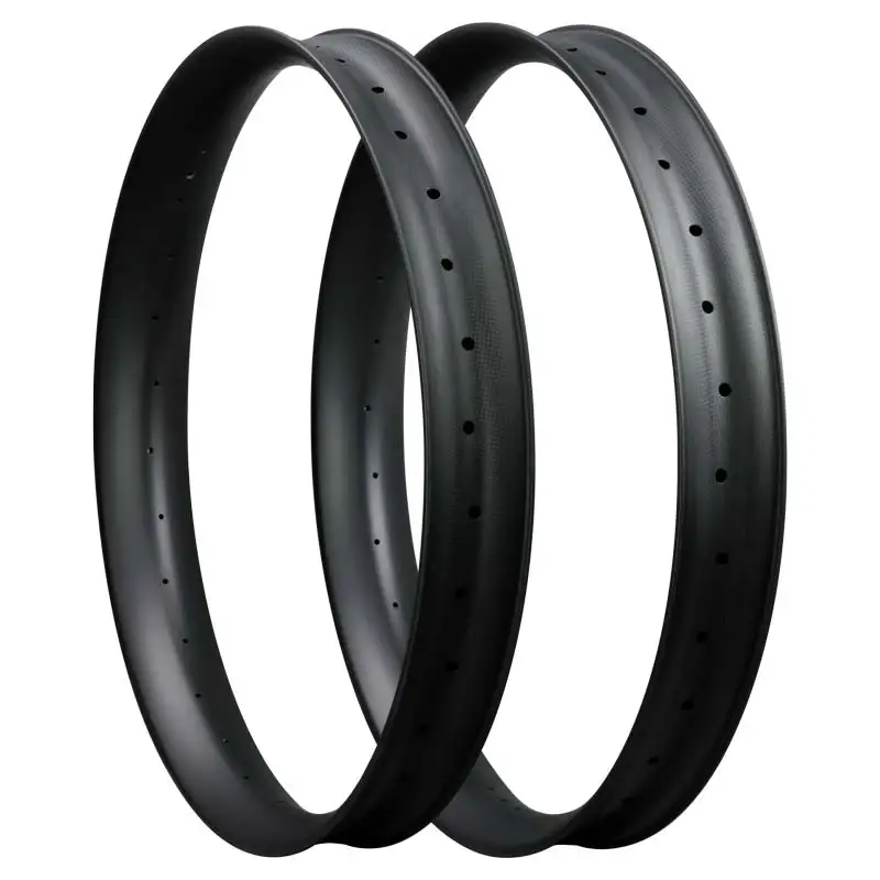 ICAN Rims 27.5ER Fat Rim 80mm Width Hookless Tubeless Ready For Carbon Snow Fat Bicycle