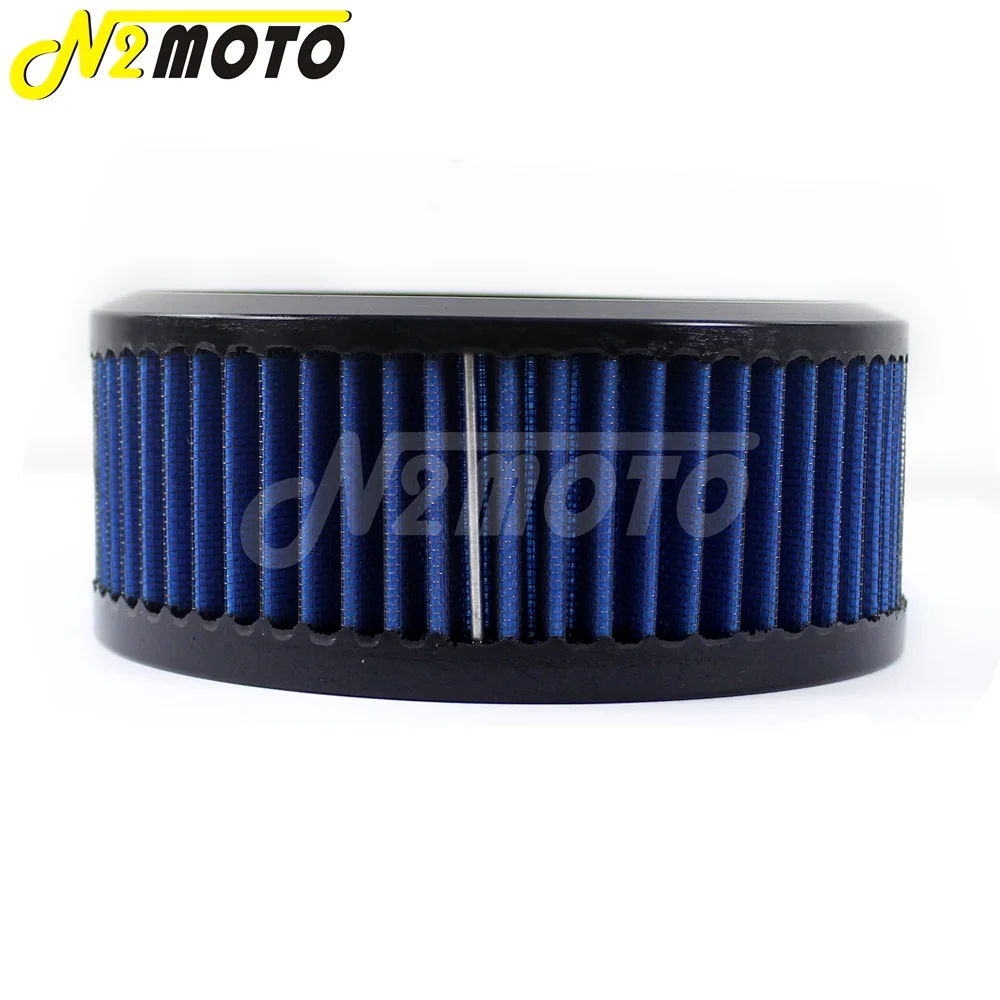 Replacement Motorcycle Blue Air Filter E-3226 Round 4.625\