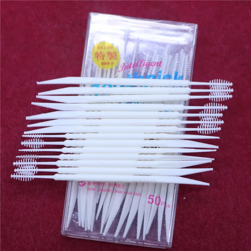 Disposable Two-Head Oral Care Toothpicks Brushes Travel Toothpicks Party Clean Teeth Dental Oral Care Tool Dental Floss 60 Pcs