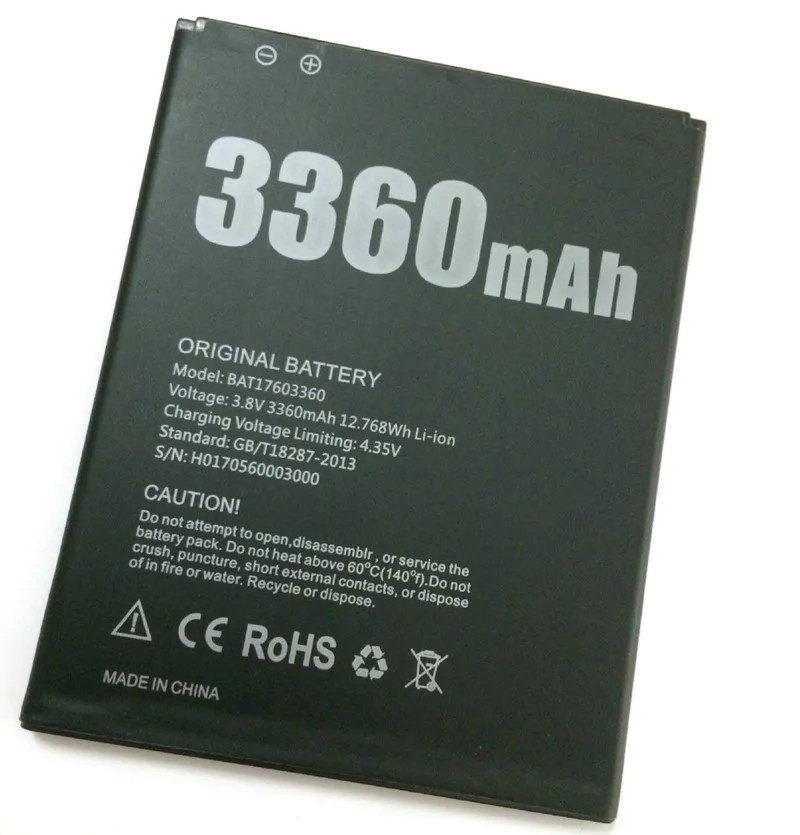 Battery 3360mAh BAT17603360 for Doogee X10 Cell Phone