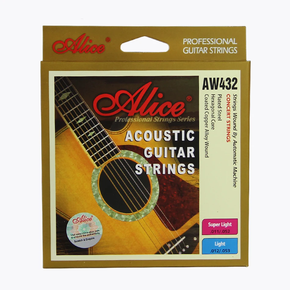 

Alice Acoustic Guitar Strings AW432 Professional Guitar Neck Guitar Accessories parts Guitarra