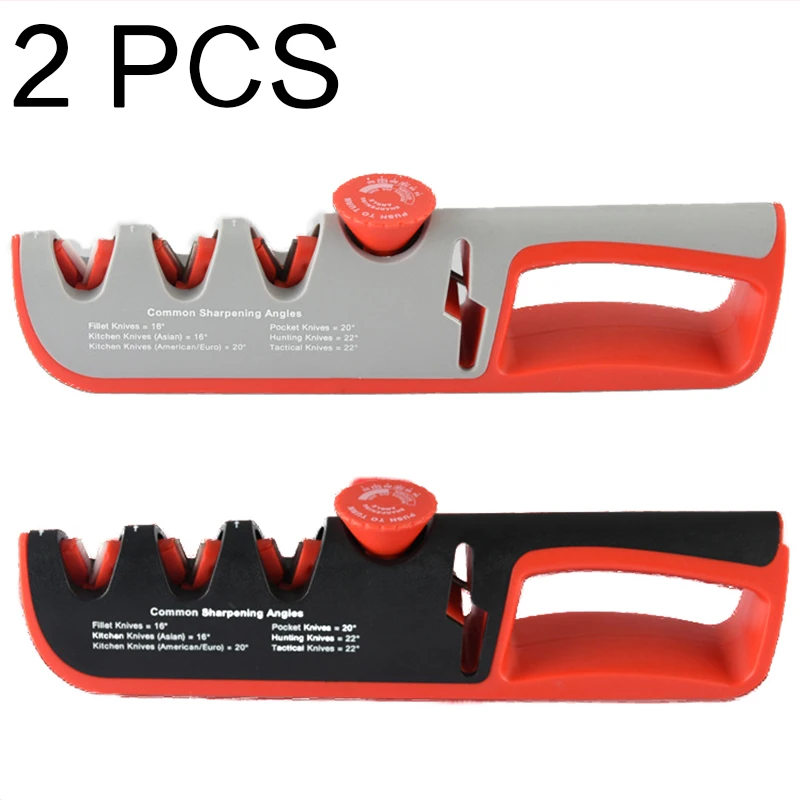 4 in 1 sharpener  professional Kitchen adjustment knife sharpener new manual knife sharpener set 2 pcs household whetstone