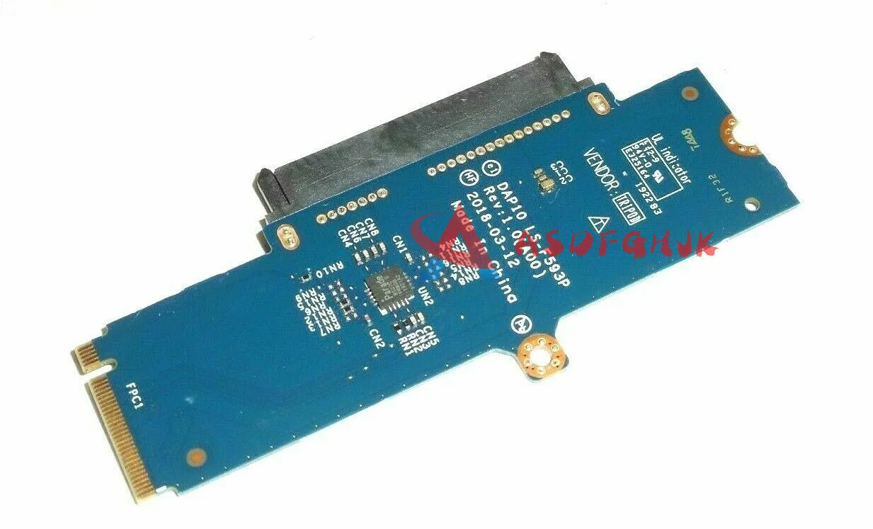 original for Dell Precision 7530/7540 Hard Drive Adapter Board prw9d cn-0prw9d 0prw9d dap10 ls-f593p  Tested Fast Ship