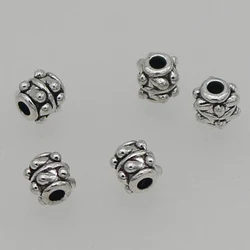 100pcs/Lot Retro Zinc Alloy Small Loose Beads Charms 5mm Irregular Handmade Bracelets Rope Metal Spacers DIY Jewelry Findings