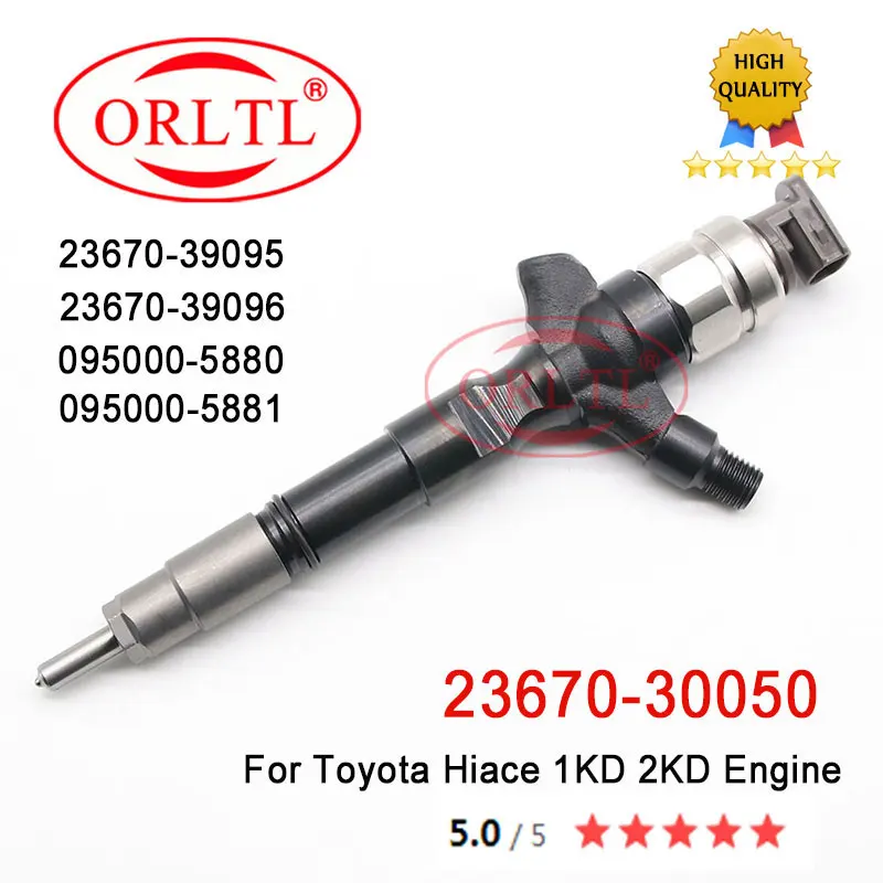 

095000-5880 095000-5881 New Injector 2367030050 Common Rail Fuel Injector 23670-30050 For Toyota Hilux/Hiace VIGO 2KD 1KD