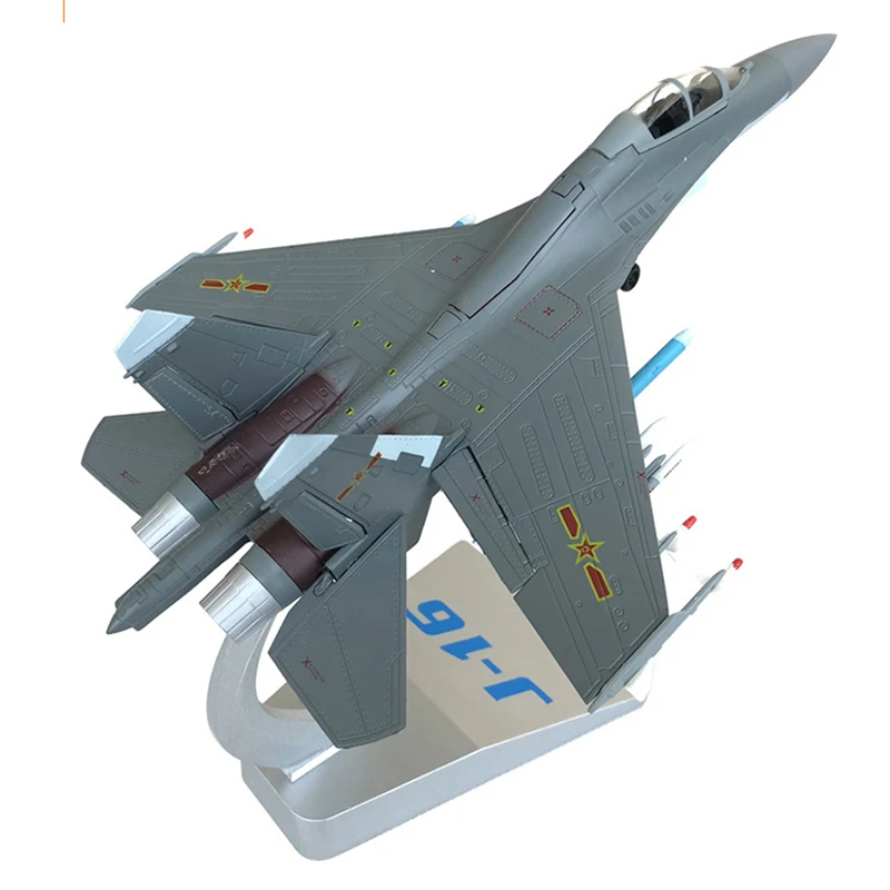 1/72 Scale Alloy Aircraft Chinese Air Force J-16 multirole Fighter J16 Model Children Kids Gift for Collection Desk Decoration