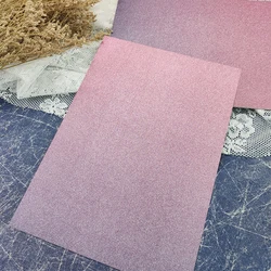 5 sheets Pink Purple Premium Ombre Glitter Card A4 250gsm Paper Scrapbooking paper pack craft Background