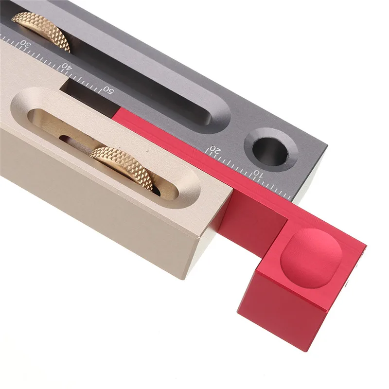 Saw Kloof Regulator Houtbewerking Kloof Gauge Aluminium Beweegbare Meten Blok Pen-En Gereedschap Lengte Compensatie Gereedschap