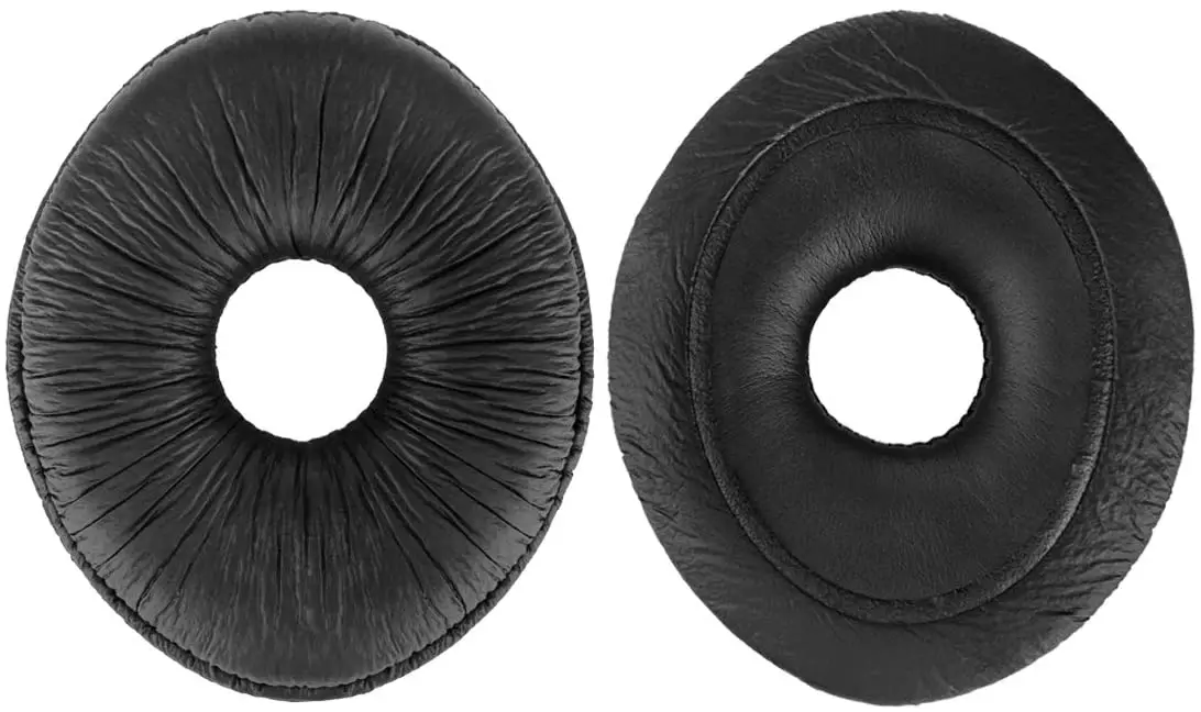 QuickFit cuero proteico de almohadillas para Panasonic técnicas RP-DJ1200... RP-DJ1205... RP-DJ1210 auriculares almohadillas