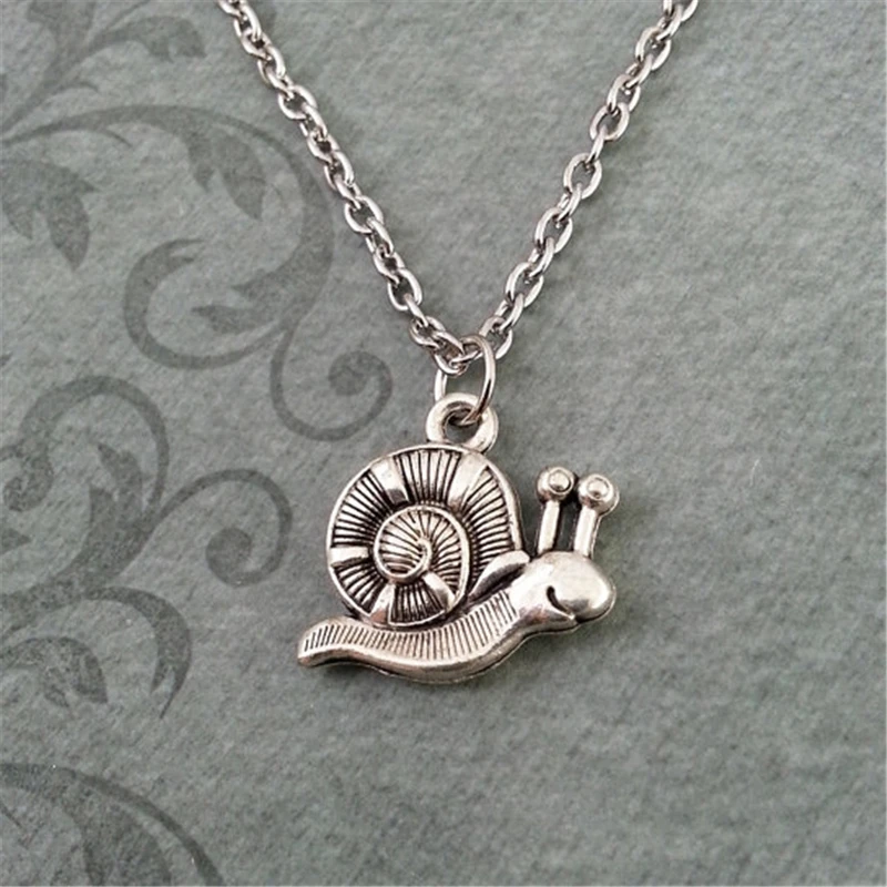 Snail Necklace, Cute Snail Charm, Teenage Girl Jewelry, Cute Jewelry, Snail Pendant, Cute Necklace, Insect Jewelry