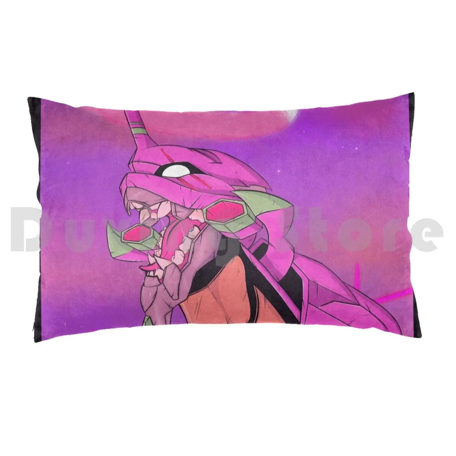 Eva-01 Pillow Case Printed 50x75 Gianax Shinji Ikari Asuka Langley Anime 90s Anime Retro