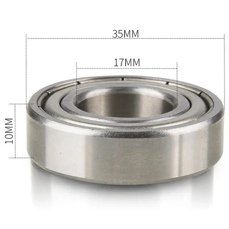 100pcs/lot 17x35x10mm 6003ZZ 6003Z 6003 Z ZZ Ball bearing 17*35*10mm Double metal cover Deep Groove Ball bearing