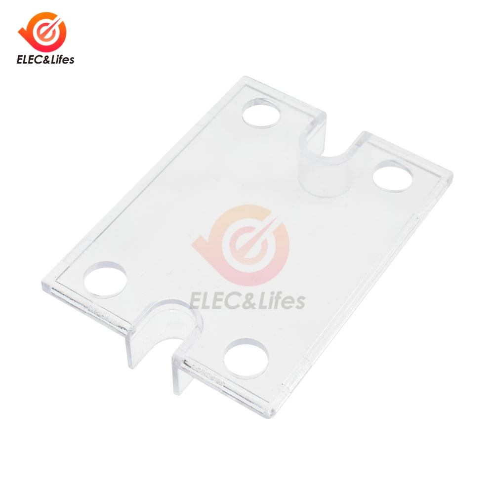 2Pcs Solid State Relay SSR Plastic Cover DC Control Single Phase Solid State Relay Safe Shell Case Box Front Cover