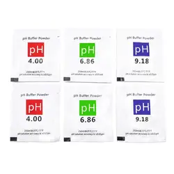 6 Pcs PH Calibration Buffer Solution Powder Precise and Easy PH Calibration PH Calibration Powder Solution 6.86,4.00,9.18