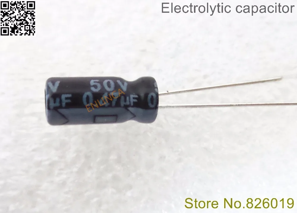 

50V 0.47UF 5*12 aluminum electrolytic capacitor 0.47uf 50V 20%