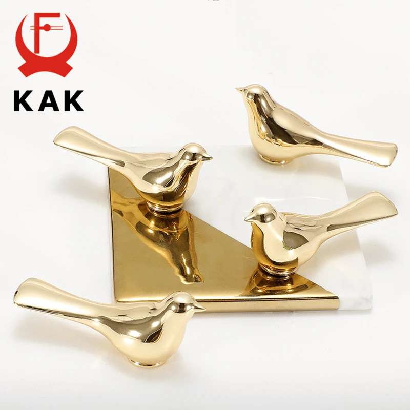 KAK Fashion Decoration Wall Hooks Gold Cabinet Knobs and Handles Dresser Knobs Pulls Hat Bag Hanging Hook Wall Cabinet Hardware