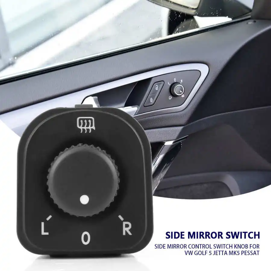 Side Mirror Control Switch Knob for  5 MK5 Pessat 1K0959565H 1K0959565F 1K0959565K