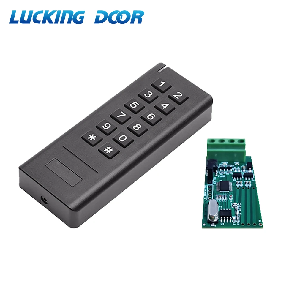 433MHz Password Code Wireless Access Control Wiegand Output Reader Receiver Access Control Board Rfid Card Keypad Reader