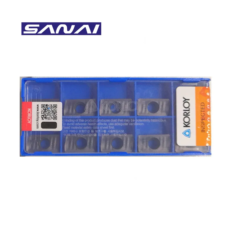 SANAI CNC Carbide Insert 10pcs KORLOY APMT1604 PDER-Q PC5300 Lathe Turning Blade Cutting Tool Machinery Turning Tool Insert