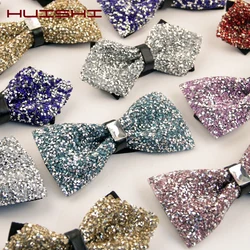 Diamant Rosa Farbe Fliege Für Männer Schmetterling Knoten Strass Kragen Krawatte Kristall Super Cool Diamant Bowtie Hochzeit Zubehör