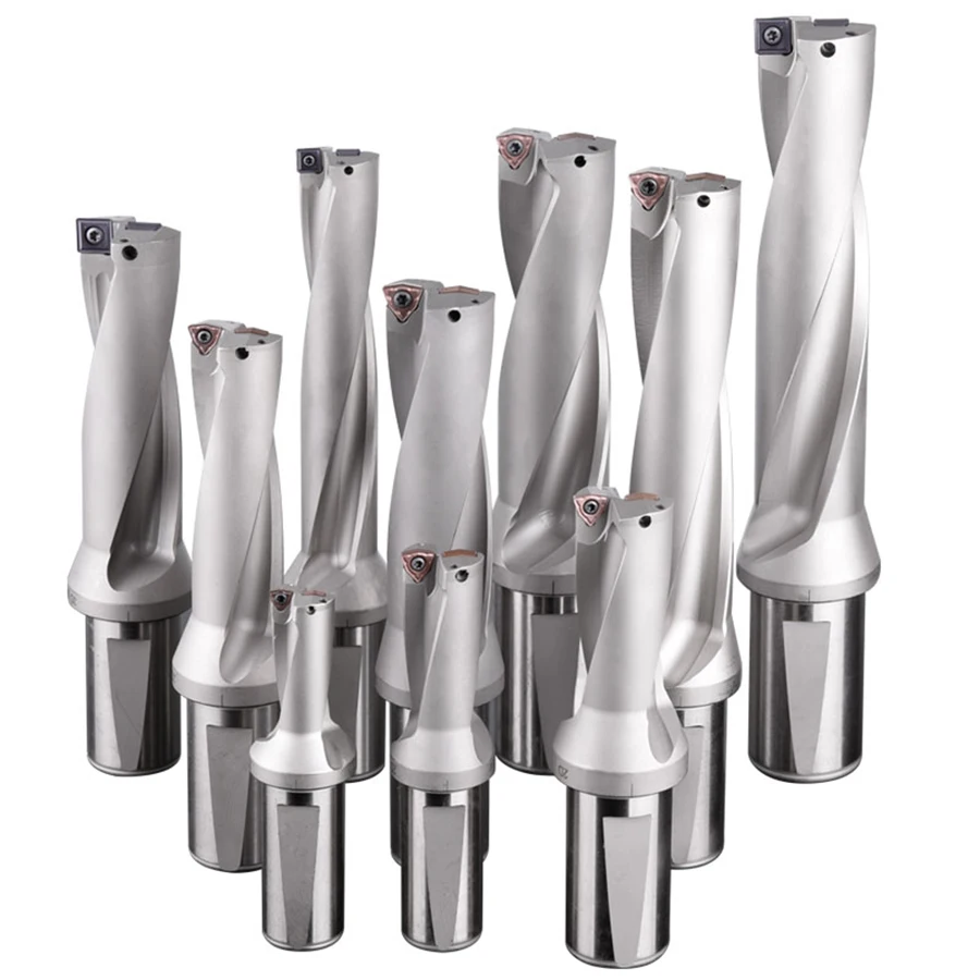 Série wc broca mordida de metal 2d 3d 4d indexável u broca cnc torno u broca barra ferramenta violenta broca rápida wc buraco profundo