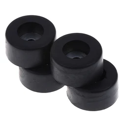 4pcs Durable Black 38mm x 19mm Large Case Speaker Cabinets Rubber Feet Damper Pad Base